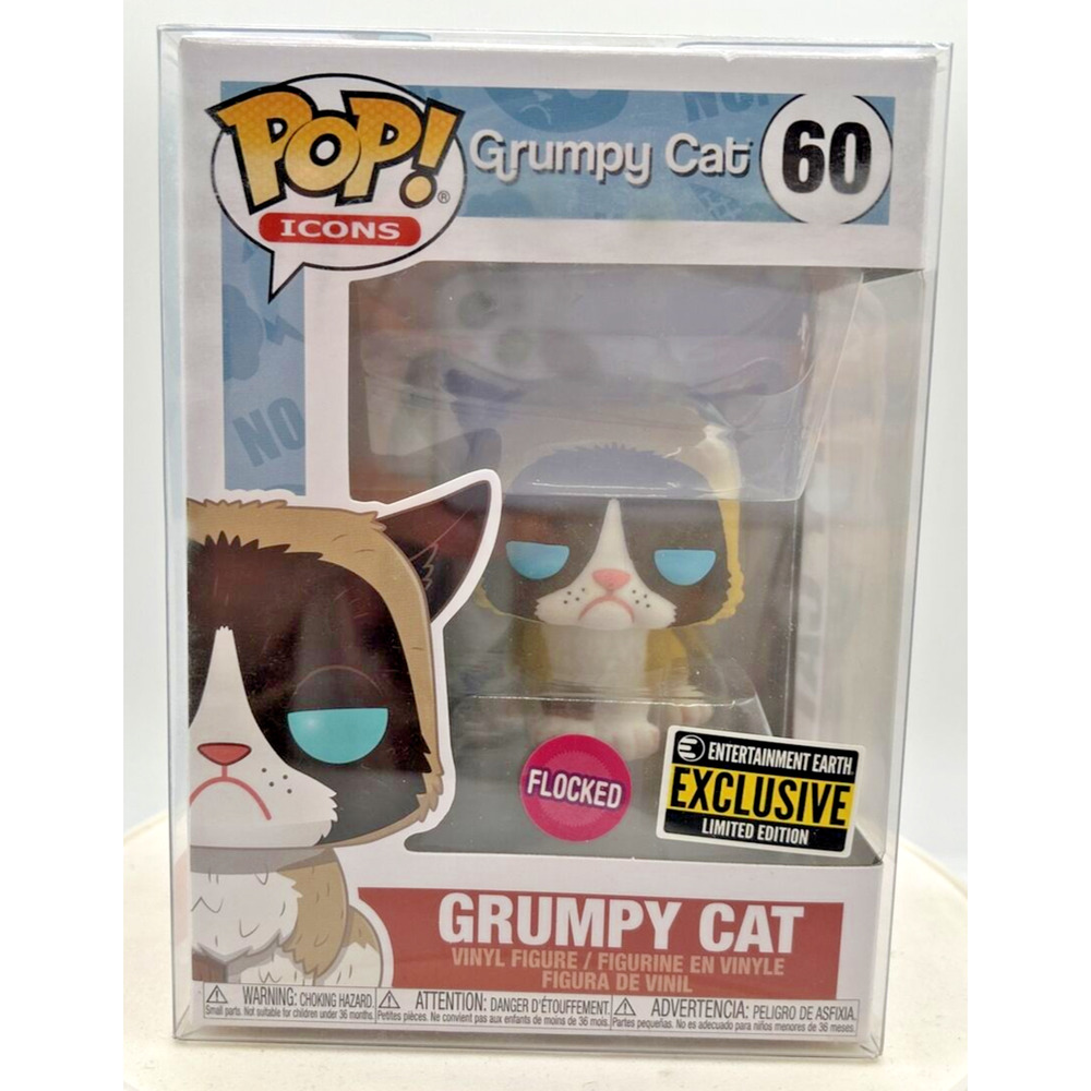 Funko Pop! Grumpy Cat Flocked Entertainment Earth Exclusive #60 F7